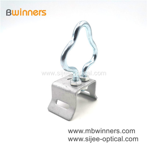 Ftth Accessories Galvanized Steel Pole Bracket